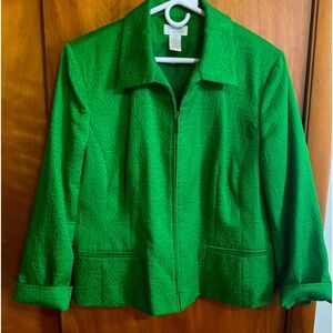 Zip up blazer size 18